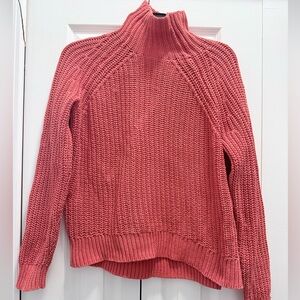 GAP Women's Pink Turtleneck Sweater